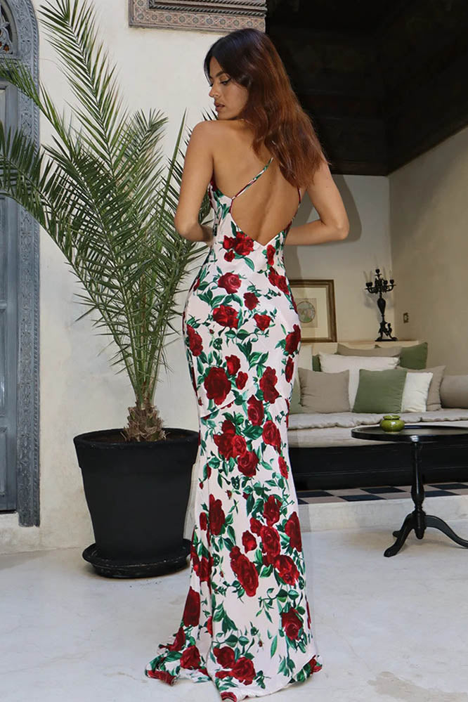 Whispers of Spring – Floral V-Neck Dress