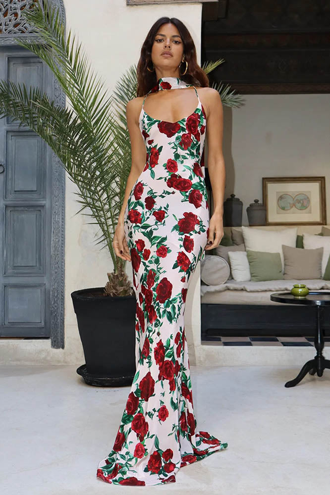 Whispers of Spring – Floral V-Neck Dress