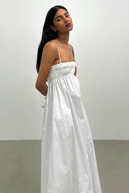 Summer Silhouette Backless Dress