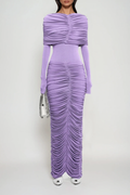 Daniel Ruch Drawstring Maxi Dress